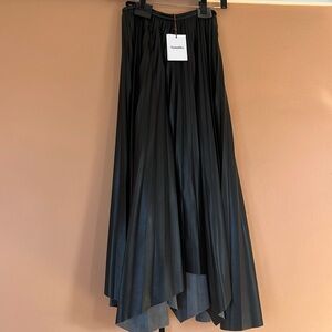NWOT Nanushka pleated faux leather skirt wrap.